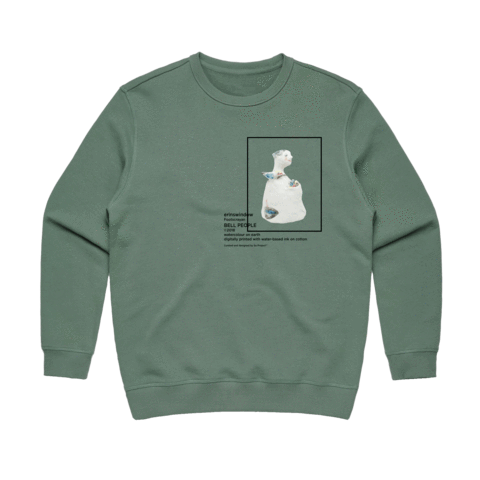 Bell People 03 Women's 100% Cotton Gallery Sweatshirt in Sage / XXL by erinswindow
