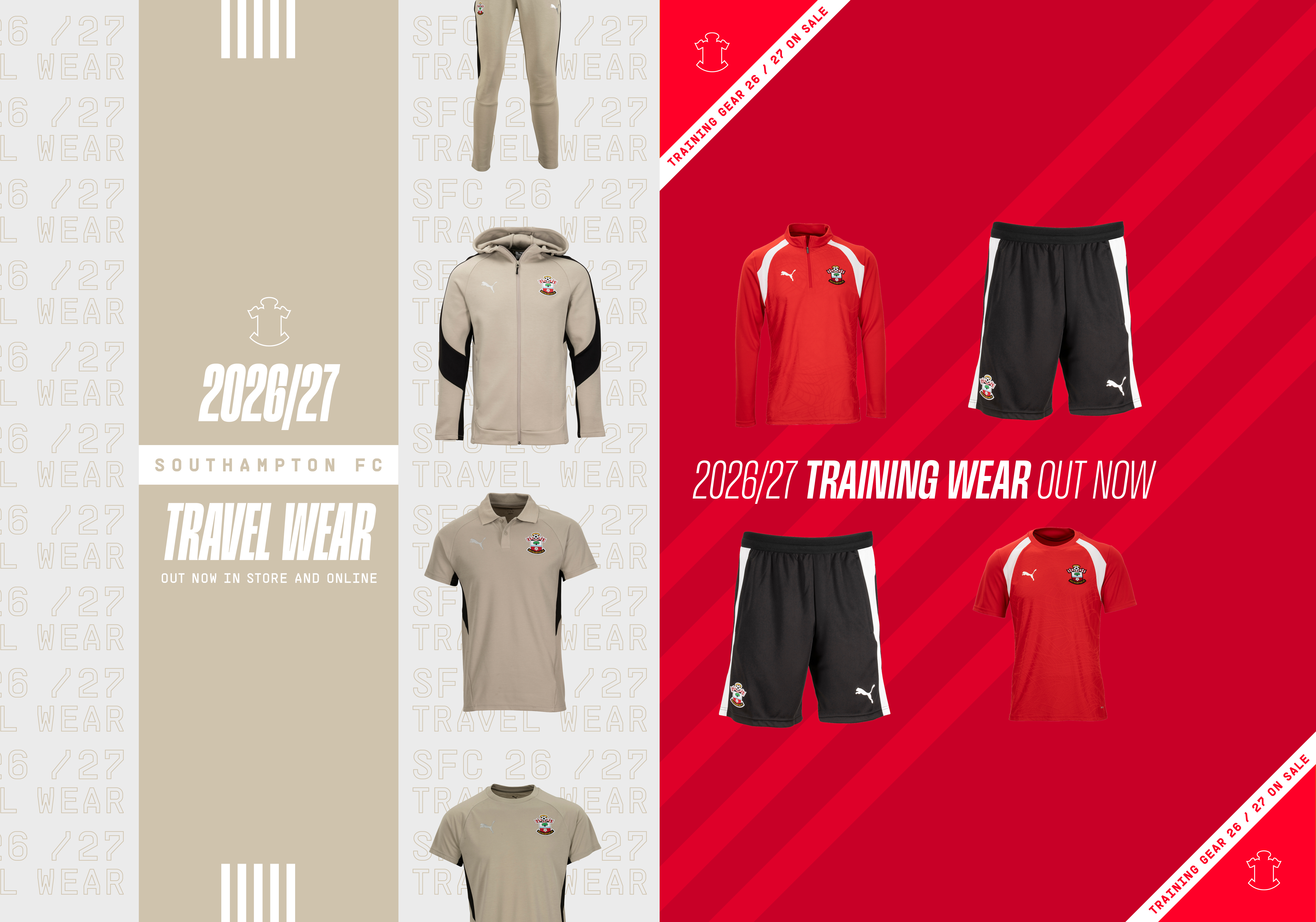 Introducing the 2026/27 Training Wear & Travel Wear Ranges