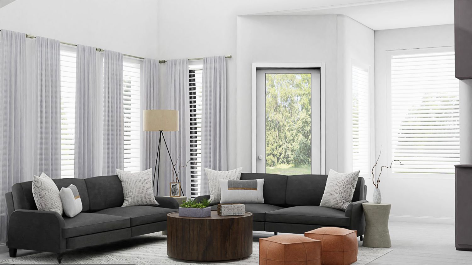 Neutrals: Urban Modern Living Room Design By Spacejoy