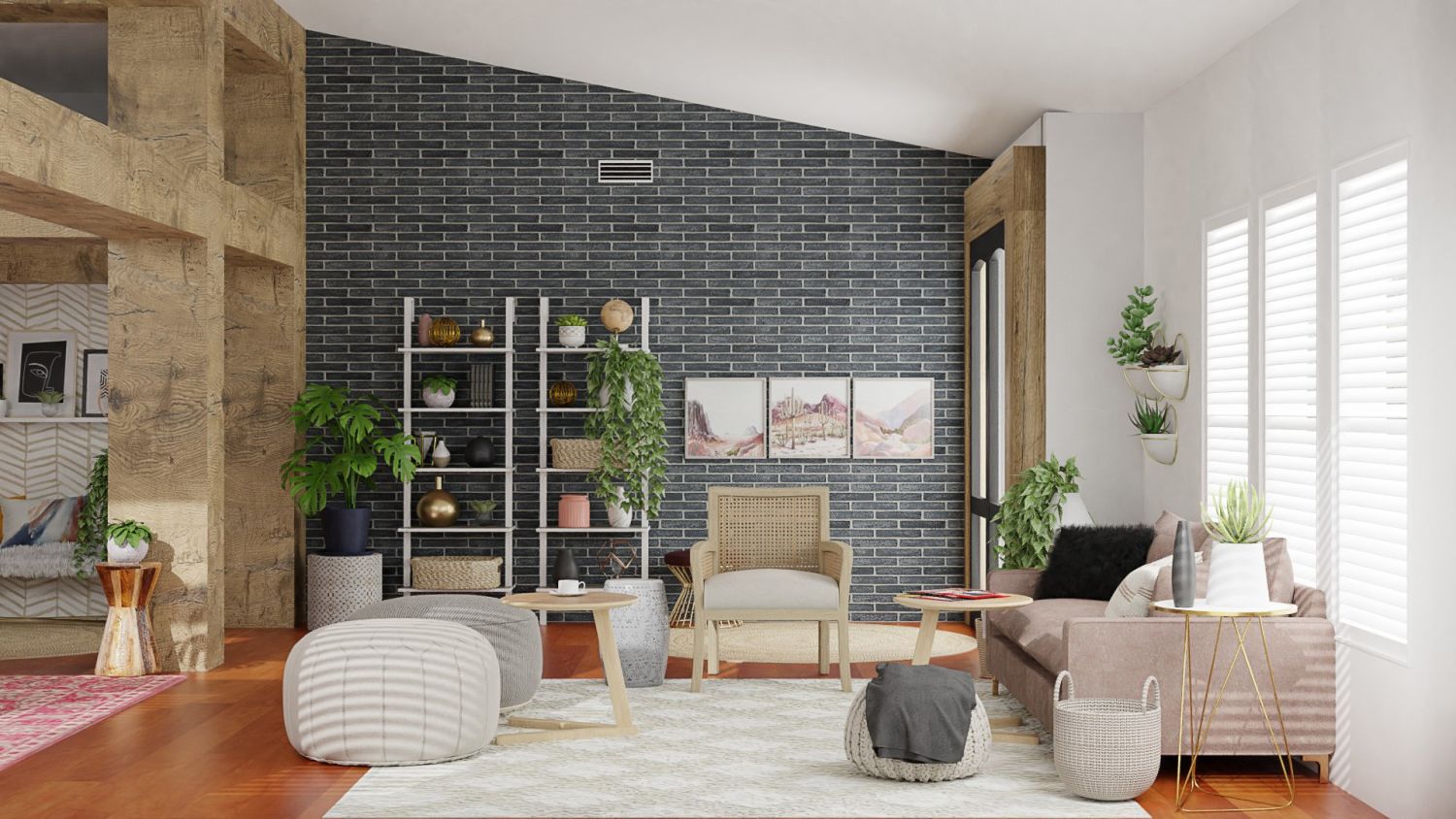Southwestern: Boho Eclectic Office Design By Spacejoy