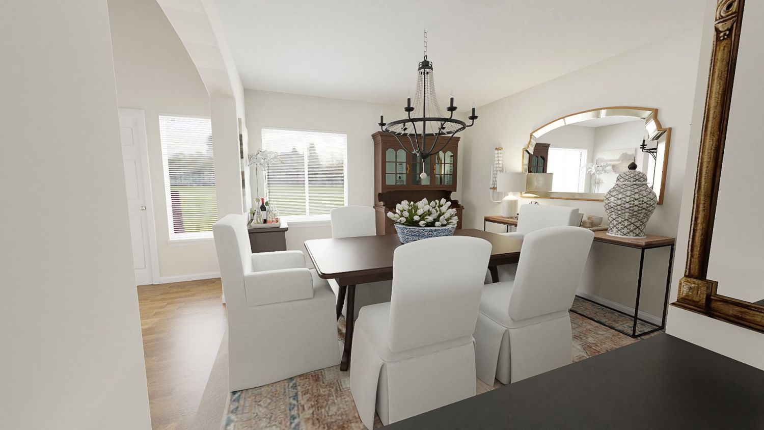 Slipcovered Dining Chairs: Classic Traditional Dining Room Design By Spacejoy