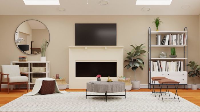 Kid-Friendly Living Room: Mid-Century Urban Design View 2 By Spacejoy
