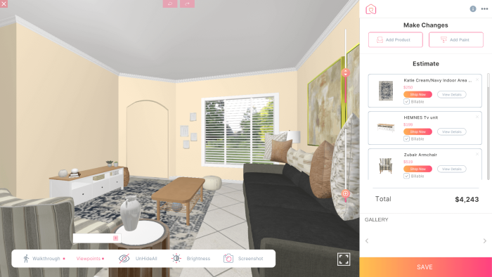 3D Design For Antonella Salembier New Living Room View 2