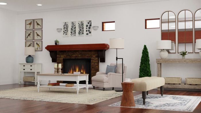 Traditional Farmhouse: Living Room Design View 2 By Spacejoy