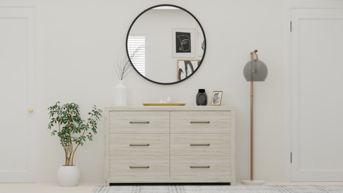 Bright + Airy: Mid-Century Contemporary Bedroom Design View 3 By Spacejoy