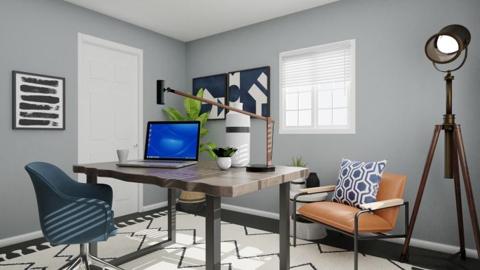 Library Feel Office: Urban Modern Design View 4 By Spacejoy