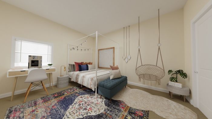 Mix and Match Art: Urban Eclectic Teen Bedroom Design View 3 By Spacejoy