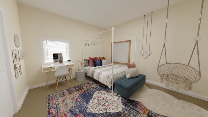 Mix and Match Art: Urban Eclectic Teen Bedroom Design View 5 By Spacejoy