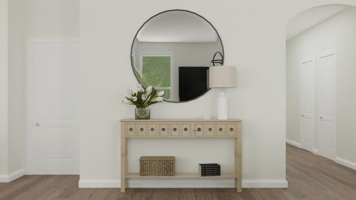 Neutral Tones: Modern Farmhouse Living Room Design View 5 By Spacejoy