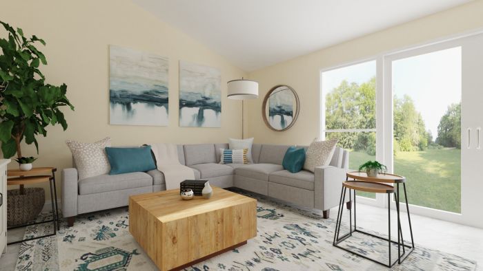 Coastal Vibes: Urban Modern Living Room Design View 3 By Spacejoy