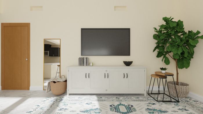 Coastal Vibes: Urban Modern Living Room Design View 4 By Spacejoy