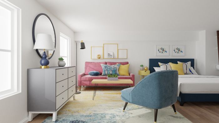 The Bolder the Better: Urban Eclectic Studio Design View 3 By Spacejoy