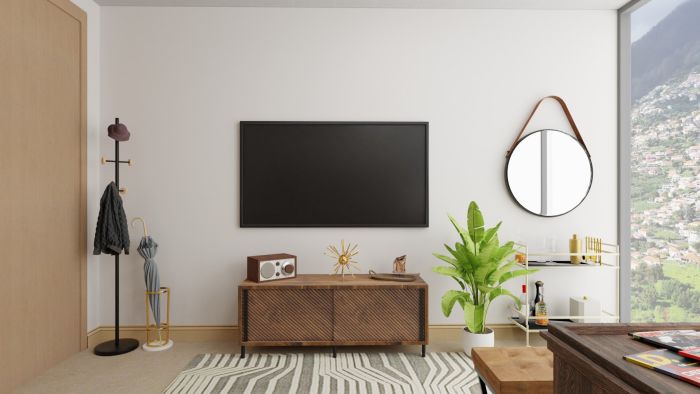 Cocoa-Colored: Modern Rustic Home Office Design View 3 By Spacejoy
