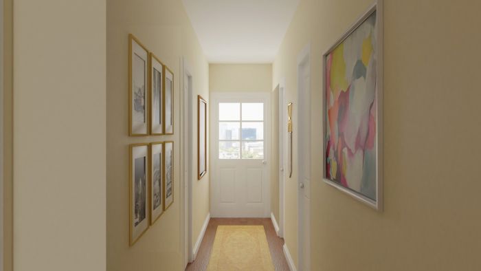 Vibrant Multi-Color: Eclectic Glam Entryway Design View 3 By Spacejoy