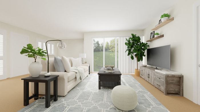 Beachy Vibes: Transitional Coastal Living Room Design View 2 By Spacejoy