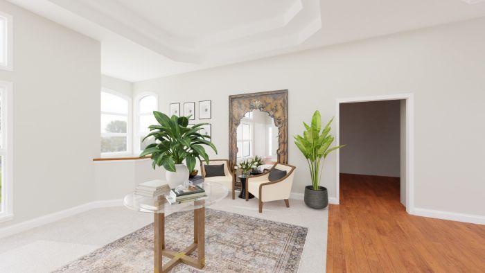 Heirloom Mirror: Classic Transitional Entry Design View 3 By Spacejoy