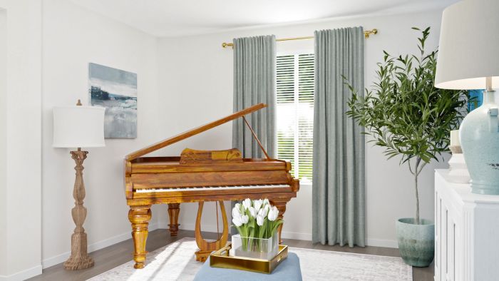 Blue Accent Wall: Traditional Home Office Design View 3 By Spacejoy