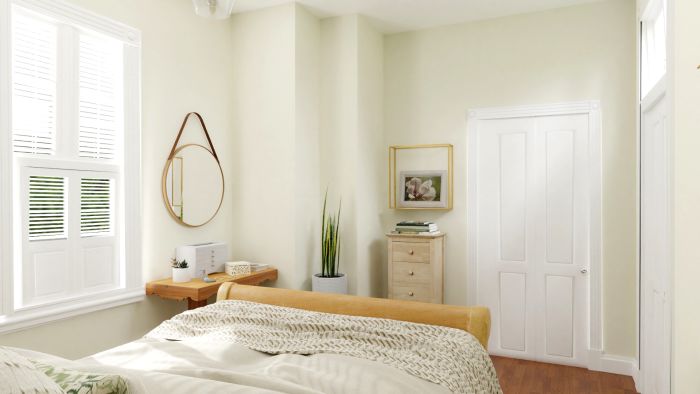 Floral Artwork: Glam Transitional Bedroom Design View 3 By Spacejoy