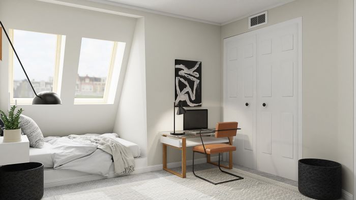 Multi Functional Space: Mid Century Urban Studio Design View 2 By Spacejoy