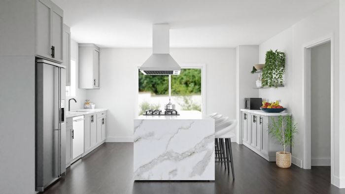 Kitchen Island Dining: Contemporary Kitchen/Dining Room Design View 4 By Spacejoy