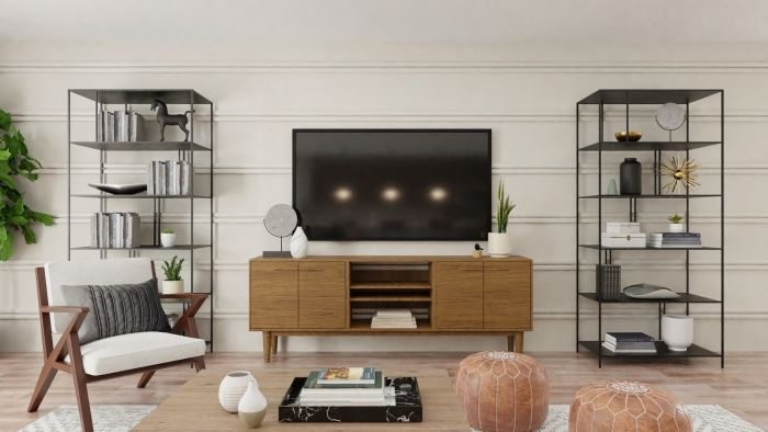 Extra Seating: Urban Modern Living Room Design View 2 By Spacejoy