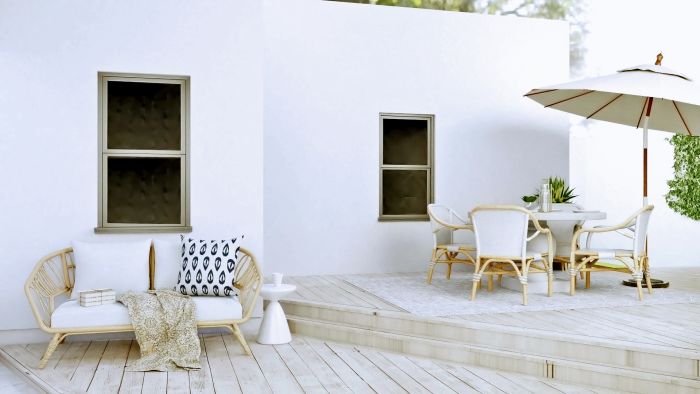 Summer Haven: Coastal Casual Patio Design View 2 By Spacejoy