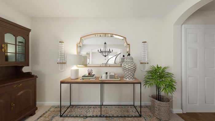 Slipcovered Dining Chairs: Classic Traditional Dining Room Design View 2 By Spacejoy