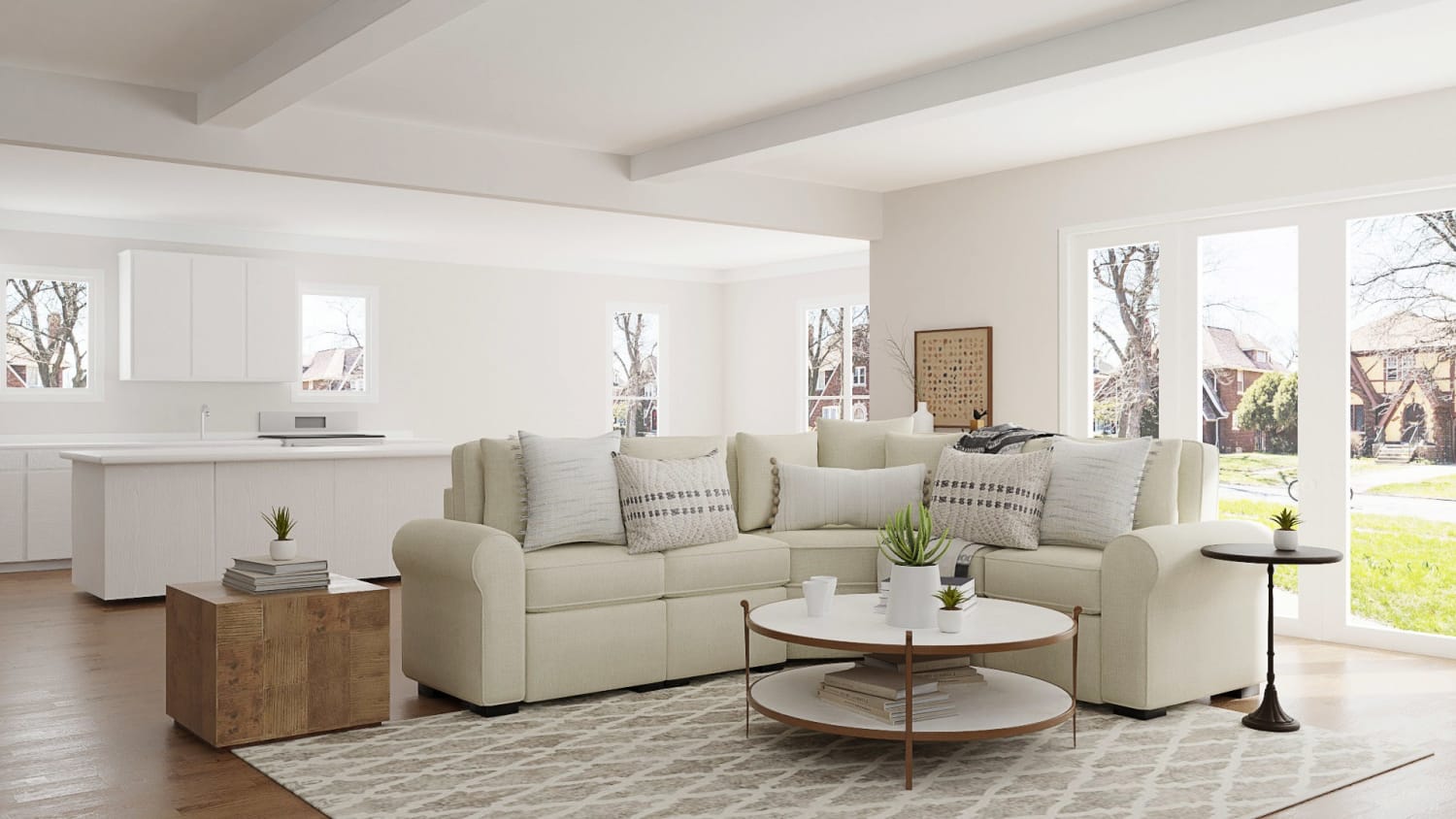 Conversational Seating: Traditional Living Room Design By Spacejoy