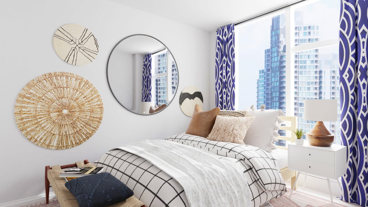 Boho Artwork: Eclectic Bedroom Design By Spacejoy