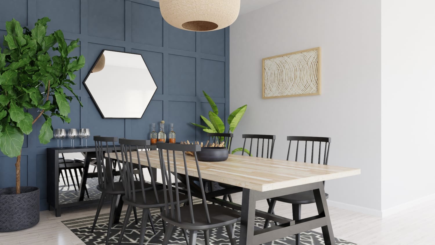 Dinner Party Seating: Modern Farmhouse Design By Spacejoy