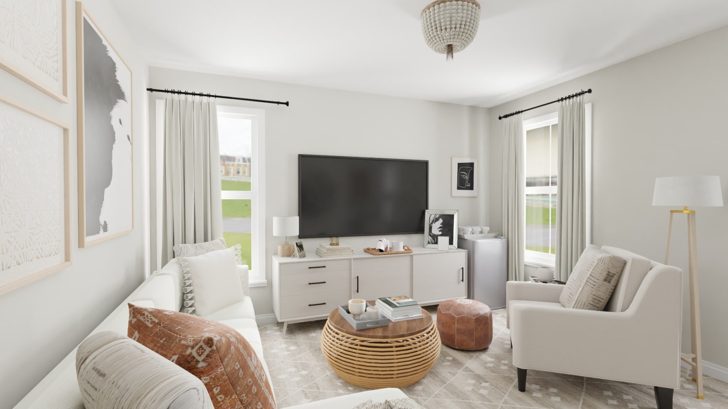 Summer Escape: Scandinavian Entertainment Room Design By Spacejoy