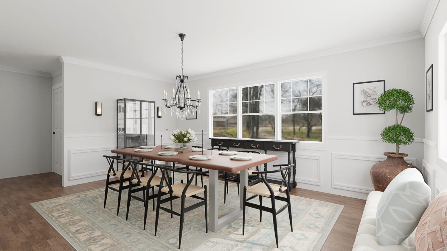 A Royal-Inspired Modern Dining Room Design By Spacejoy