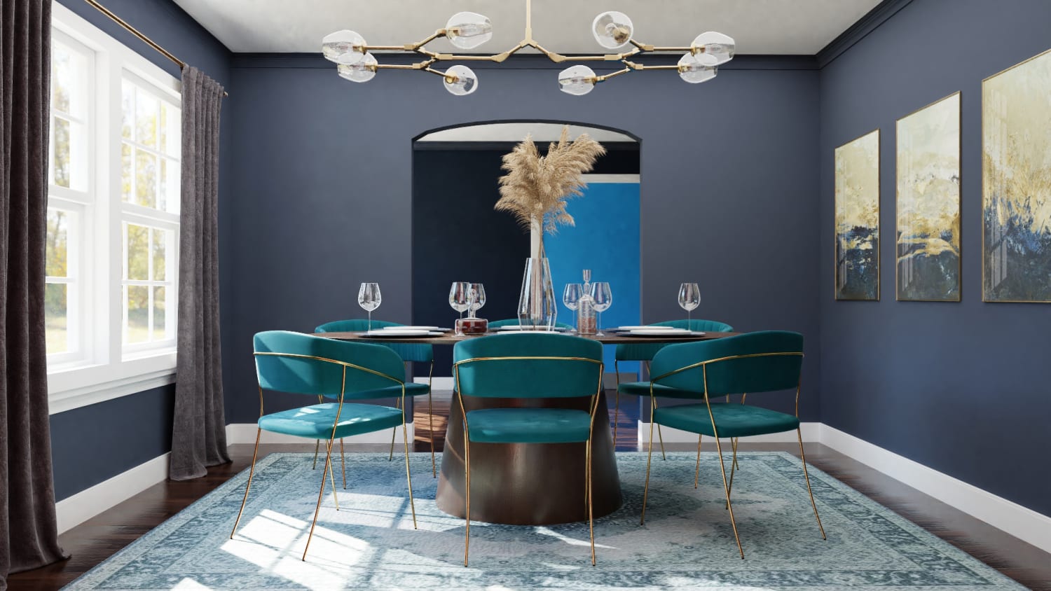 A Romantic Jewel-Inspired Dining Room to Impress Design By Spacejoy