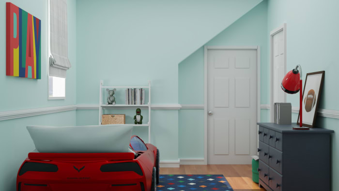 Bright and Peppy Boys Bedroom Design Design View 2 By Spacejoy
