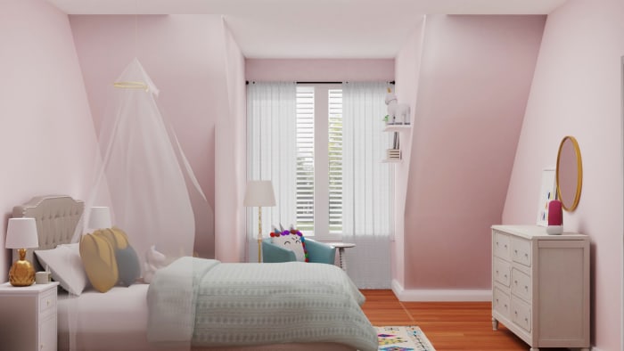 Bold and Eclectic Girls Bedroom Design Design View 2 By Spacejoy