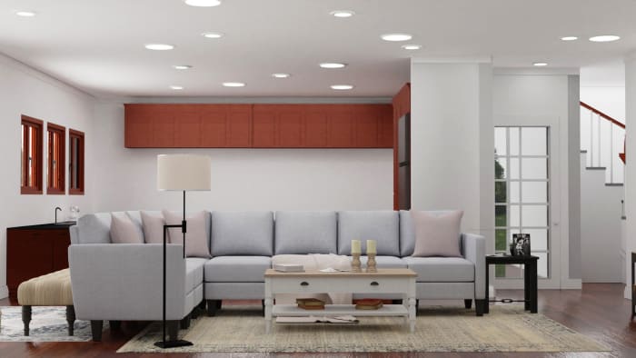 Traditional Farmhouse: Living Room Design View 3 By Spacejoy
