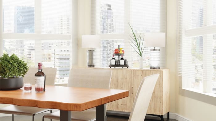 Airy Tones: Urban Farmhouse Dining Room Design View 2 By Spacejoy