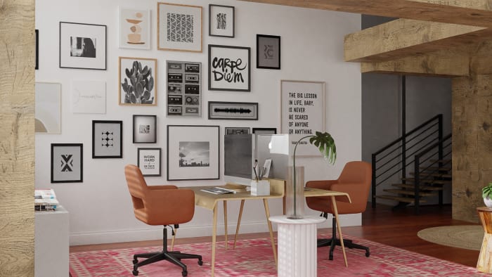 Southwestern: Boho Eclectic Office Design View 3 By Spacejoy