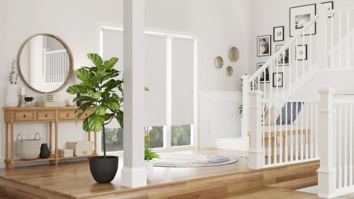 A Classic Farmhouse Entryway With French Overtones Design View 2 By Spacejoy