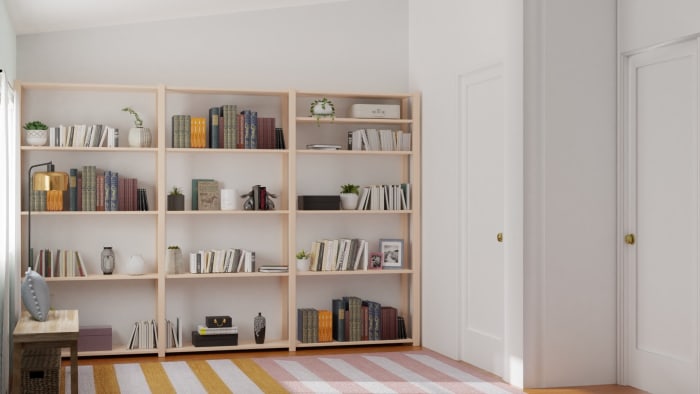 Feminine Office: Elegant Eclectic Design View 2 By Spacejoy