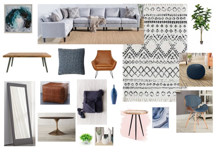 Living Room Moodboard Created For Zoe