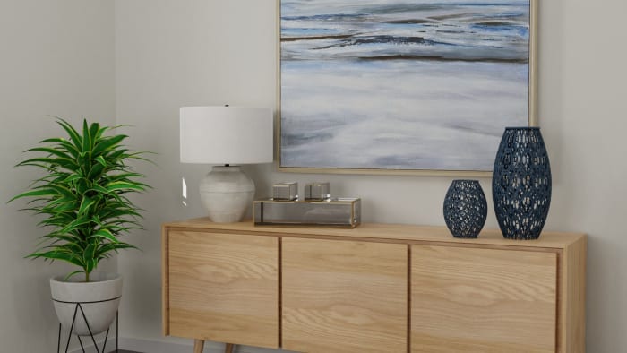 Sleeper Sofa + Lighter Fabrics: Transitional Coastal Living Room Design View 4 By Spacejoy