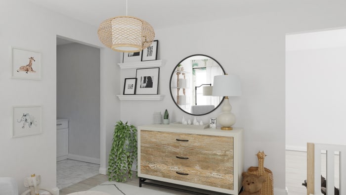 Storybook Safari Wallpaper : A Boho Scandinavian Nursery Design View 5 By Spacejoy