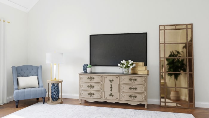 Statement Headboard: Classic Traditional Bedroom Design View 3 By Spacejoy