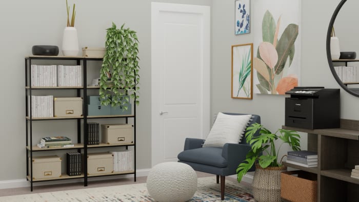 Multi Person Work Space: Urban Eclectic Home Office Design View 3 By Spacejoy