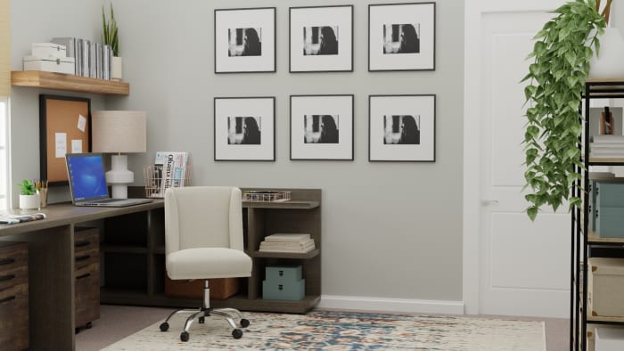 Multi Person Work Space: Urban Eclectic Home Office Design View 4 By Spacejoy