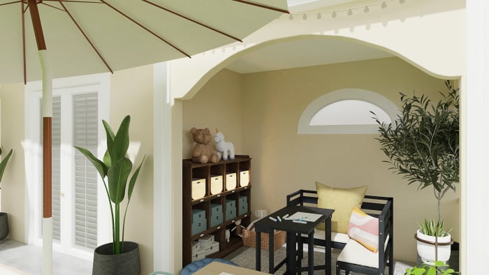 Summer Balcony: Contemporary Outdoor Space Design View 5 By Spacejoy
