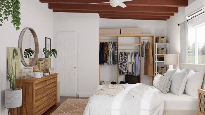 Boho Cabin: Modern Boho Bedroom Design View 3 By Spacejoy