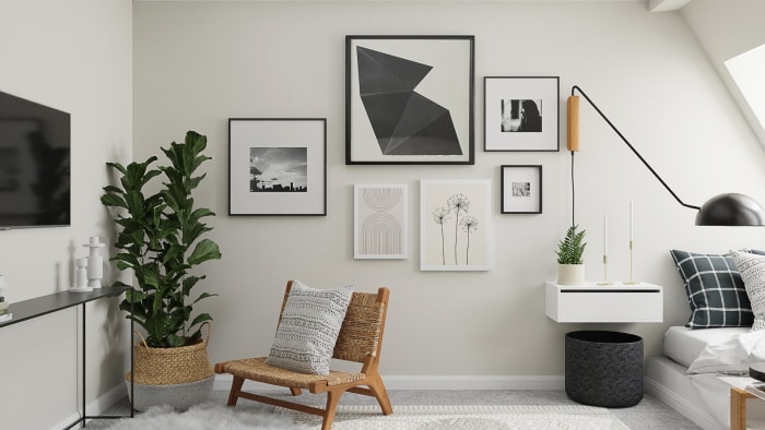 Multi Functional Space: Mid Century Urban Studio Design View 3 By Spacejoy