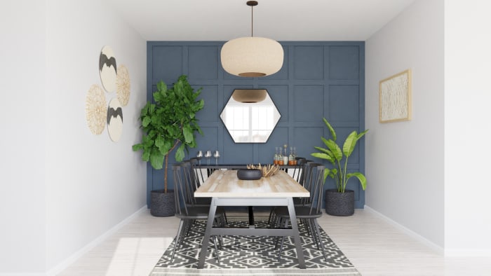 Dinner Party Seating: Modern Farmhouse Design View 3 By Spacejoy